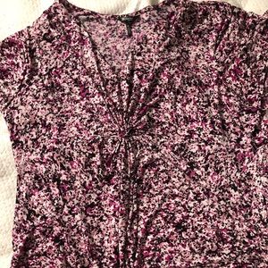 Pink and black dressy shirt